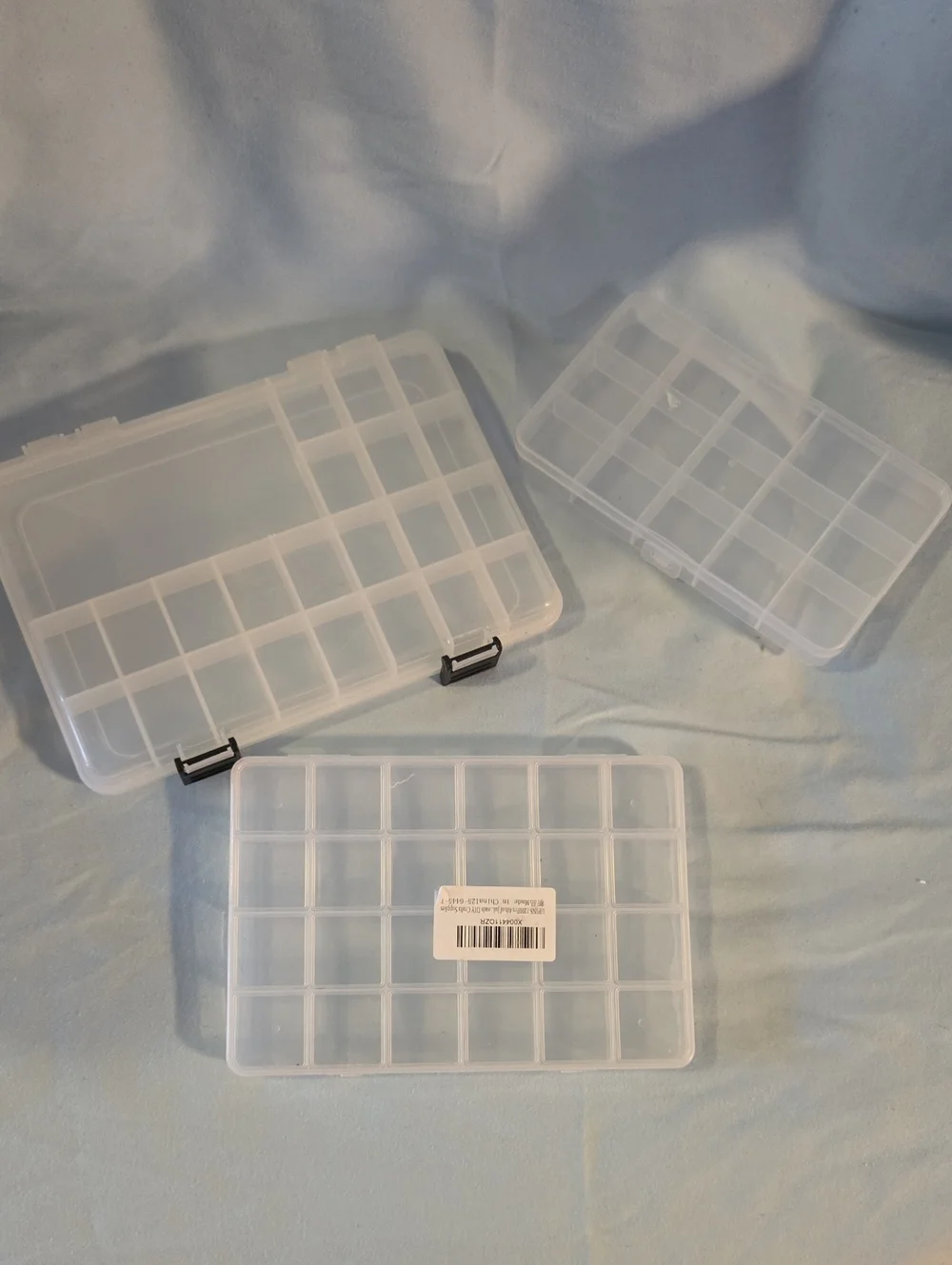 Clear Plastic Compartment Storage Boxes